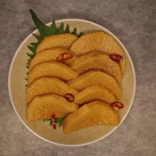 Pickled Japanese yam in tamari soy sauce