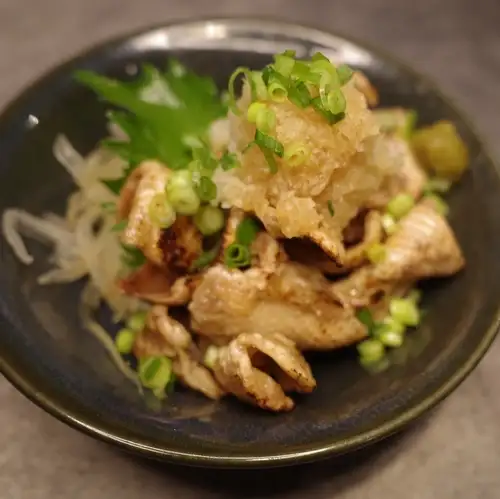 Chicken skin ponzu