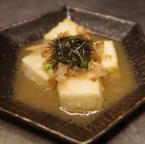 lightly deep-fried tofu