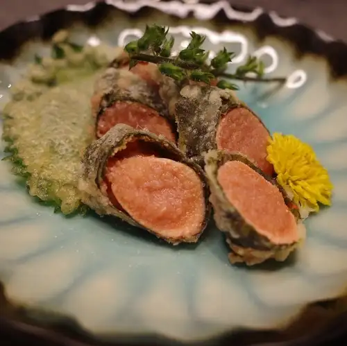 Mentaiko tempura