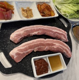 Samgyeopsal (lettuce set) for one person