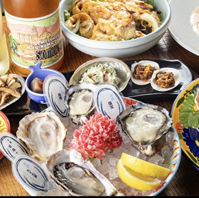 [Right next to Tsukishima Station!] This oyster bar can be enjoyed by both oyster lovers and non-oyster lovers alike.