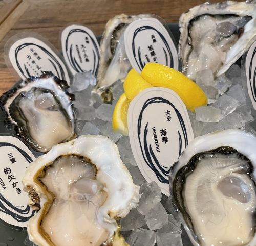 Raw oysters are also available.