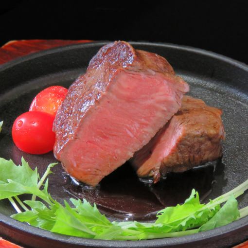 [Domestic beef fillet course] 9 dishes including "beef fillet" vacuum-cooked low-temperature steak for 6,500 yen *Additional 120 minutes of all-you-can-drink available for +2,000 yen