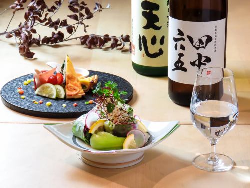 The all-you-can-drink option includes a wide selection of sake