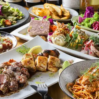 【飲み会におすすめ◎】8~9月限定コース◆2時間飲み放題付き◆全6品