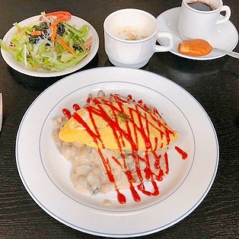 きのこたっぷりオムライス