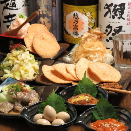 [Plum Course] 2 hours of all-you-can-drink included, 6 dishes, 3,300 yen (tax included)