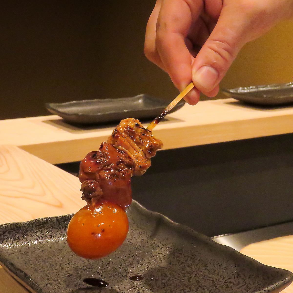 Toriyo serves yakitori using Fukushima's date chicken and local chicken.