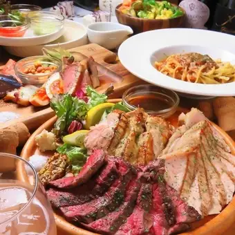 【6月がお得!生ビール付食べ飲み放題】Cコース乾杯シャンパン付全10品150分6000円⇒5000円(税込)