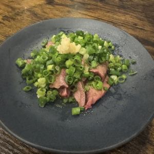 Omi beef heart with ponzu sauce