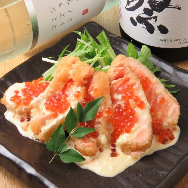 [Rokumei's 5 major specialties] Rare deep-fried salmon and brood