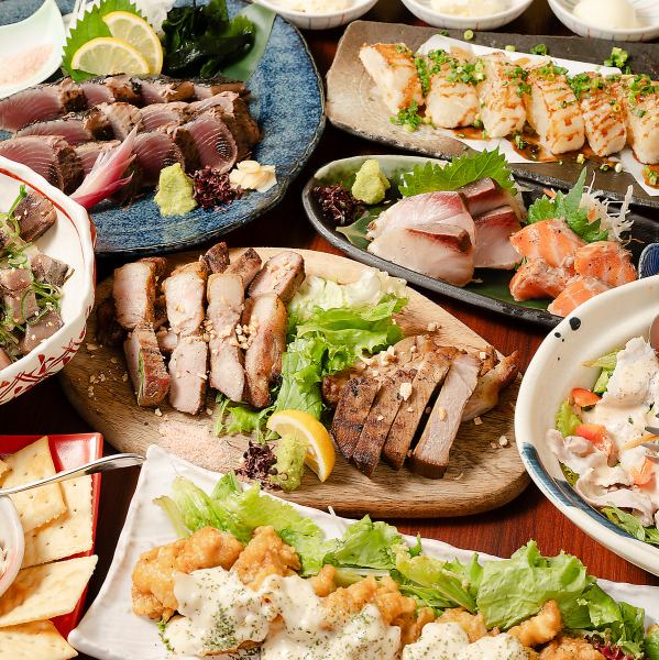 最大3時間飲み放題つきコースは3,500円～ご用意《人気No1》堪能コース◎お肉も海鮮もどちらも楽しむ新年会