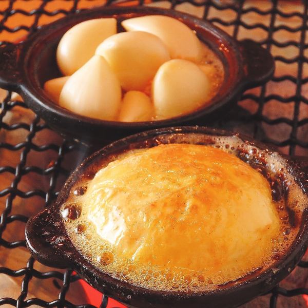 【国産にんにくオイル焼】しちりんだからアツアツの状態で食べれるおススメの1品！