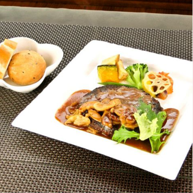 Japanese black beef and Agu pork hamburger