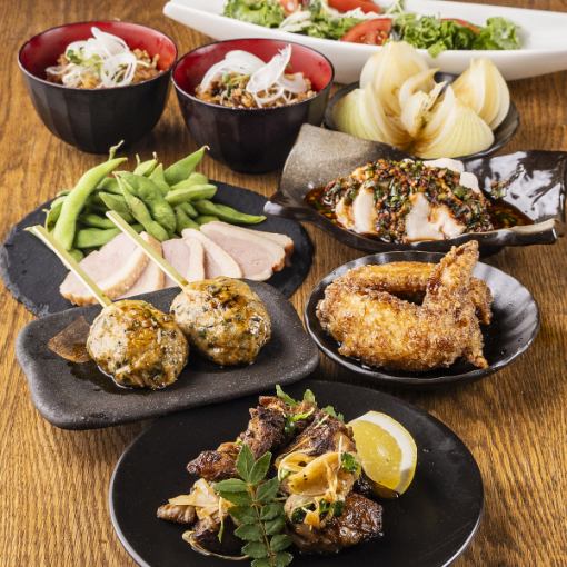 [All-you-can-drink selected Japanese sake included♪] 120-minute limit! (Last order 90 minutes) Chicken feast "Ume Plan" 3850 yen (tax included)