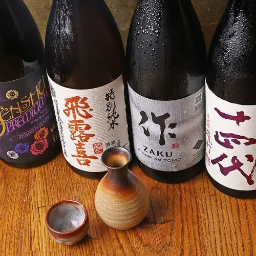 圧巻の日本酒リスト