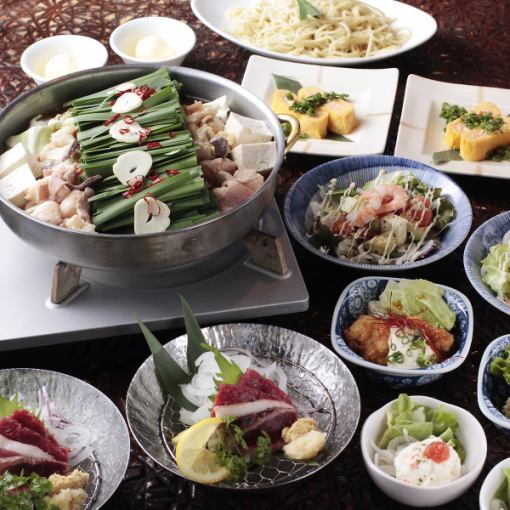 [Includes offal hot pot & horse sashimi] 5,000 yen offal hot pot & horse sashimi course with over 60 kinds and 120 minutes of all-you-can-drink