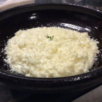 Parmesan cheese risotto