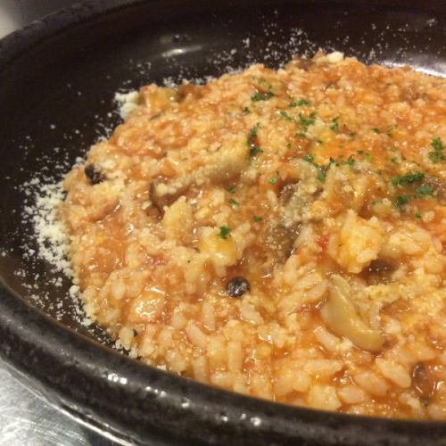 Mushroom risotto (tomato) 1 serving