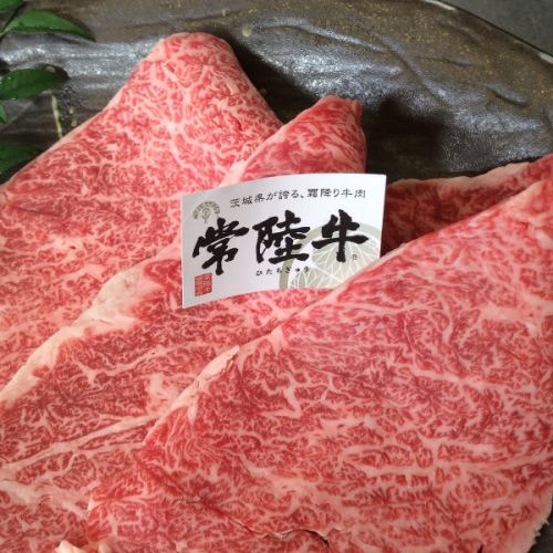 Superb marbling! Grilled grilled Hitachi beef!