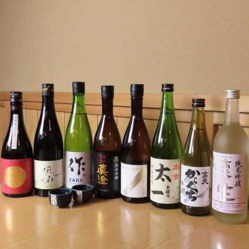 店主厳選の日本酒10～15種
