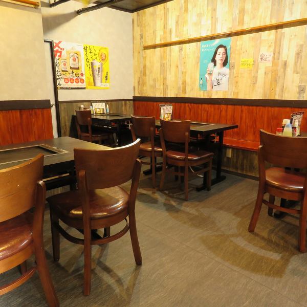 Spacious table seats and a clean interior make this restaurant recommended for female customers. Of course, male customers are also welcome!