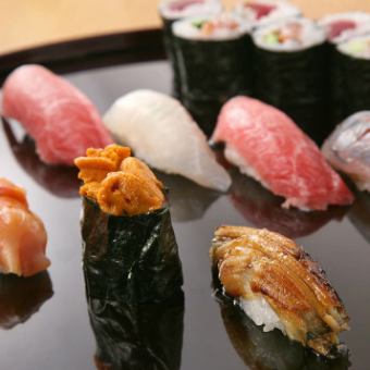 ≪General Recommended!≫ Enjoy fresh nigiri sushi! Omakase Nigiri Course 2 dishes total / 13,200 yen (tax included)