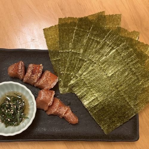 炙り明太子大葉海苔巻き