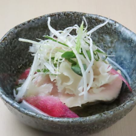 鶏とセロリの土佐酢漬け