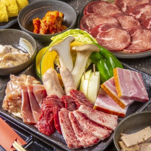 [Heiya all-you-can-eat course] All-you-can-eat 80 dishes including beef tongue and beef skirt steak for 150 minutes ⇒ 5,700 yen