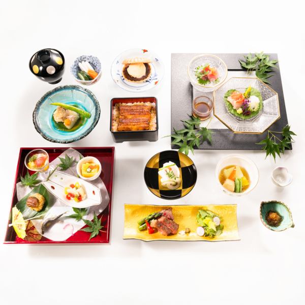 Kaiseki course and eel-themed course
