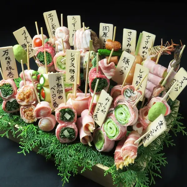 名物！九州料理が楽しめる★映える博多やさい巻き串も楽しめます!!