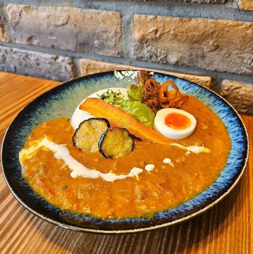 夏野菜とチキンクリームカレー