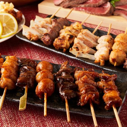 Assortment of 7 Yakitori