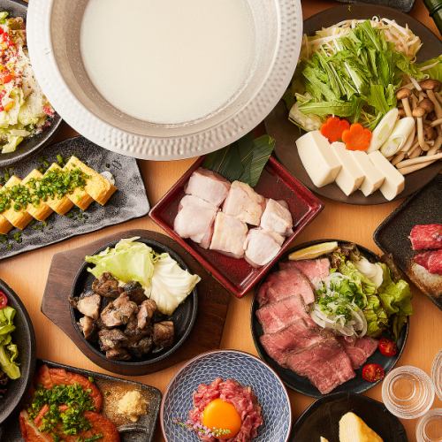 Also recommended for year-end and New Year parties. [Up to 3 hours of all-you-can-drink included] Enjoy the authentic Hakata delicacies and Shingen chicken