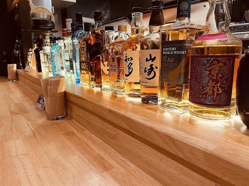 ウイスキー・ハイボール１２種類以上！