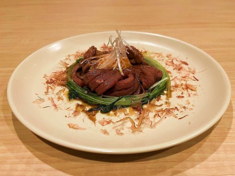和牛サーロインのユッケ仕立てすき焼き風
