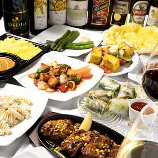 附2.5小时无限畅饮【特别套餐】共10道菜｜丰富的料理＆150分钟的悠闲时光！4,900日元（含税）