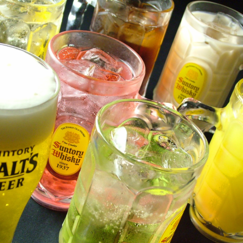 All-you-can-drink draft beer OK! All-you-can-drink plan 2 hours
