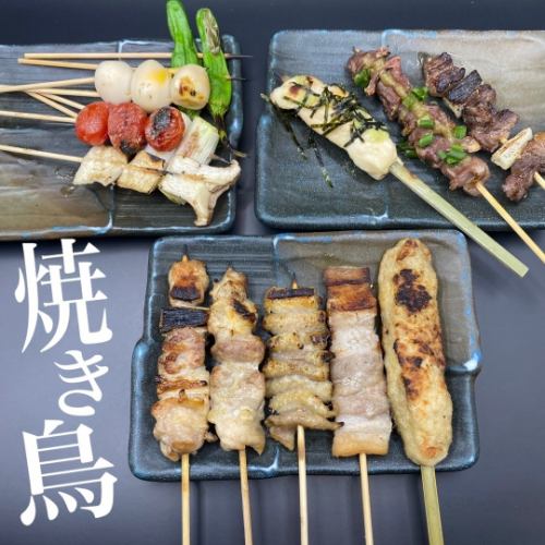 各種烤雞肉串自助餐