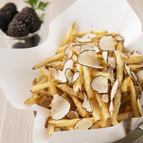 French fries with shaved truffle