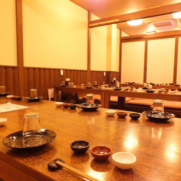 Private tatami room (up to 50 people) ... A spacious space where large banquets are OK.
