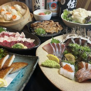 Sunday to Thursday only ☆ 120 minutes all-you-can-drink [Kyushu Enjoyment Course (10 dishes in total)] 6,000 ⇒ 5,000 yen * Save by using coupons ♪