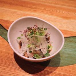 Beef tendon with ponzu sauce