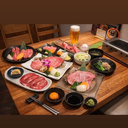 焼肉おおつか本店限定石垣牛極上コース◆全12品◆13900円（税込）