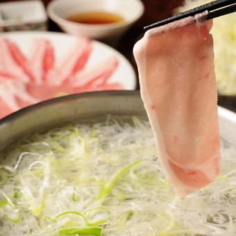 [Limited to 5 groups per day] All-you-can-eat black pork shabu-shabu and all-you-can-drink course