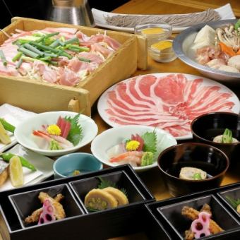 <Most popular!> Kyushu Tsukushi course with choice of main dish & all-you-can-drink [7 dishes total] 6,000 yen