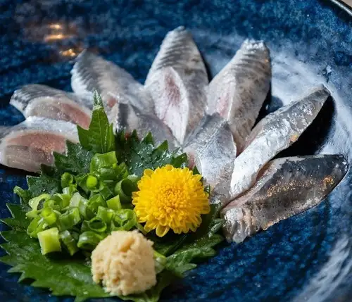 Sardine sashimi