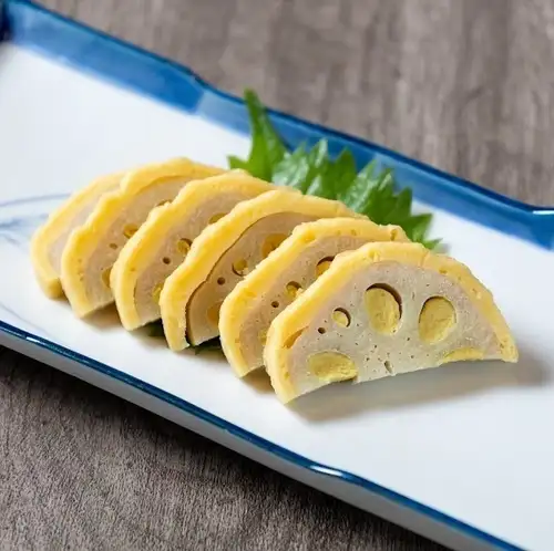Karashi Renkon (mustard-filled lotus root)